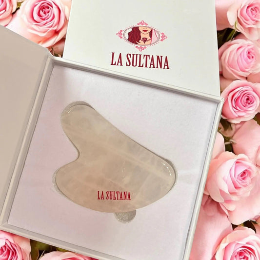 Pierre Gua Sha en quartz rose