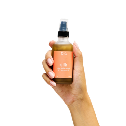 shimmer dry body oil : silk